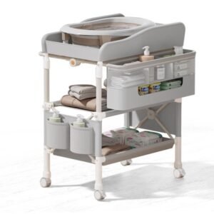 Foldable Changing Table with Storage