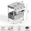 Foldable Changing Table with Storage