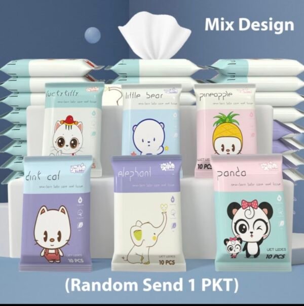 Mini Baby wet wipes random one